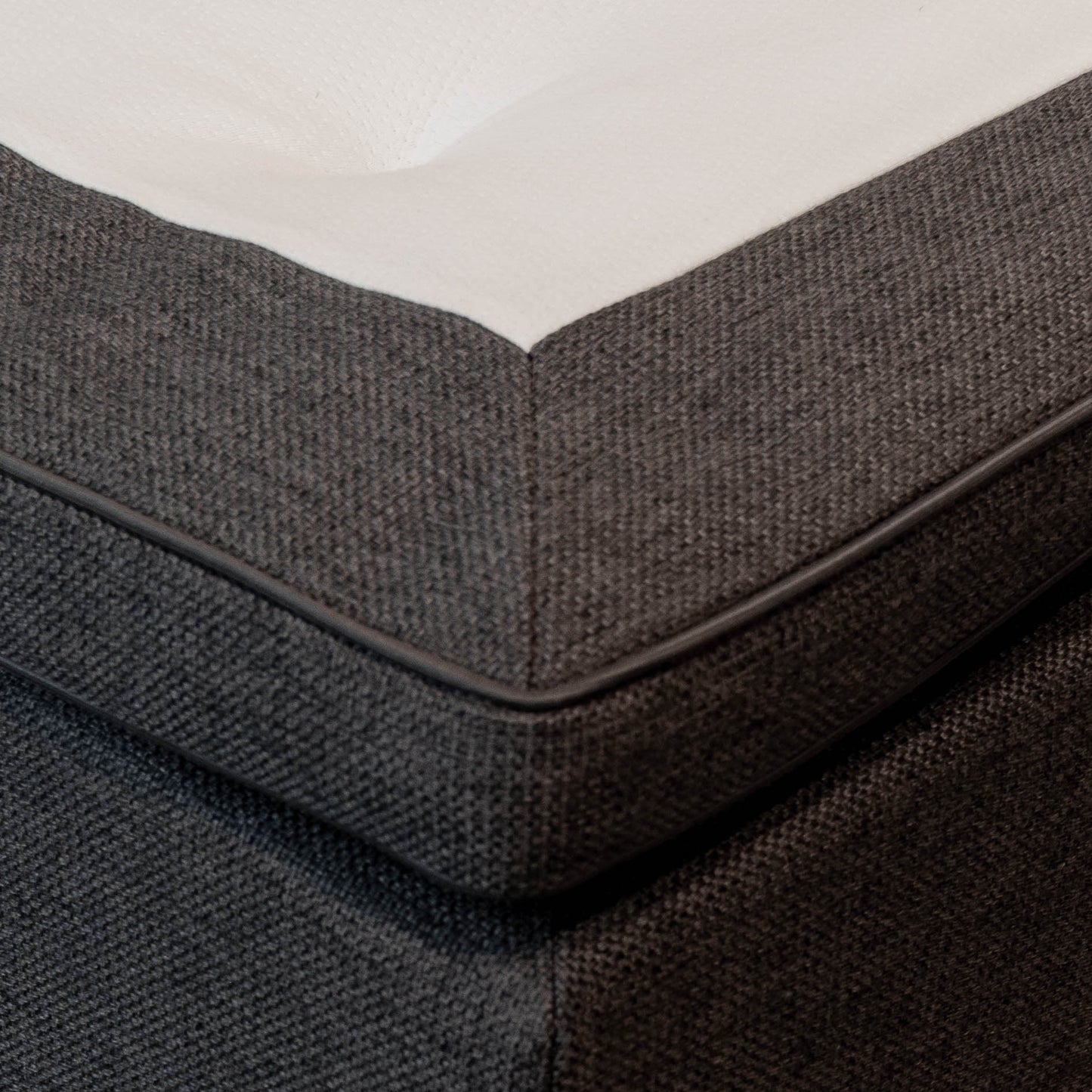 Continental bed UNI, grey 180x200