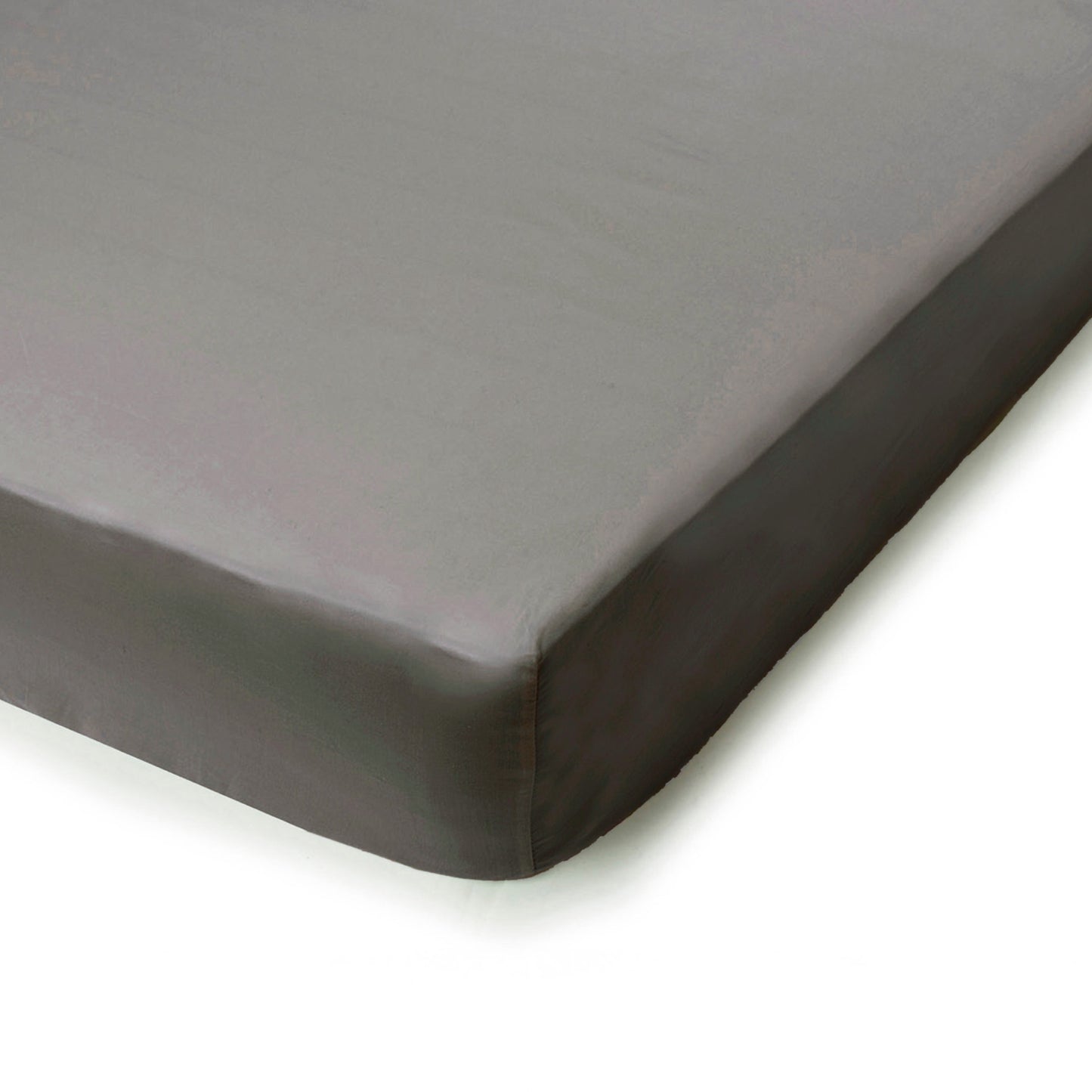 PHB Silky Satin Fitted sheet Stone Grey 180x200x25
