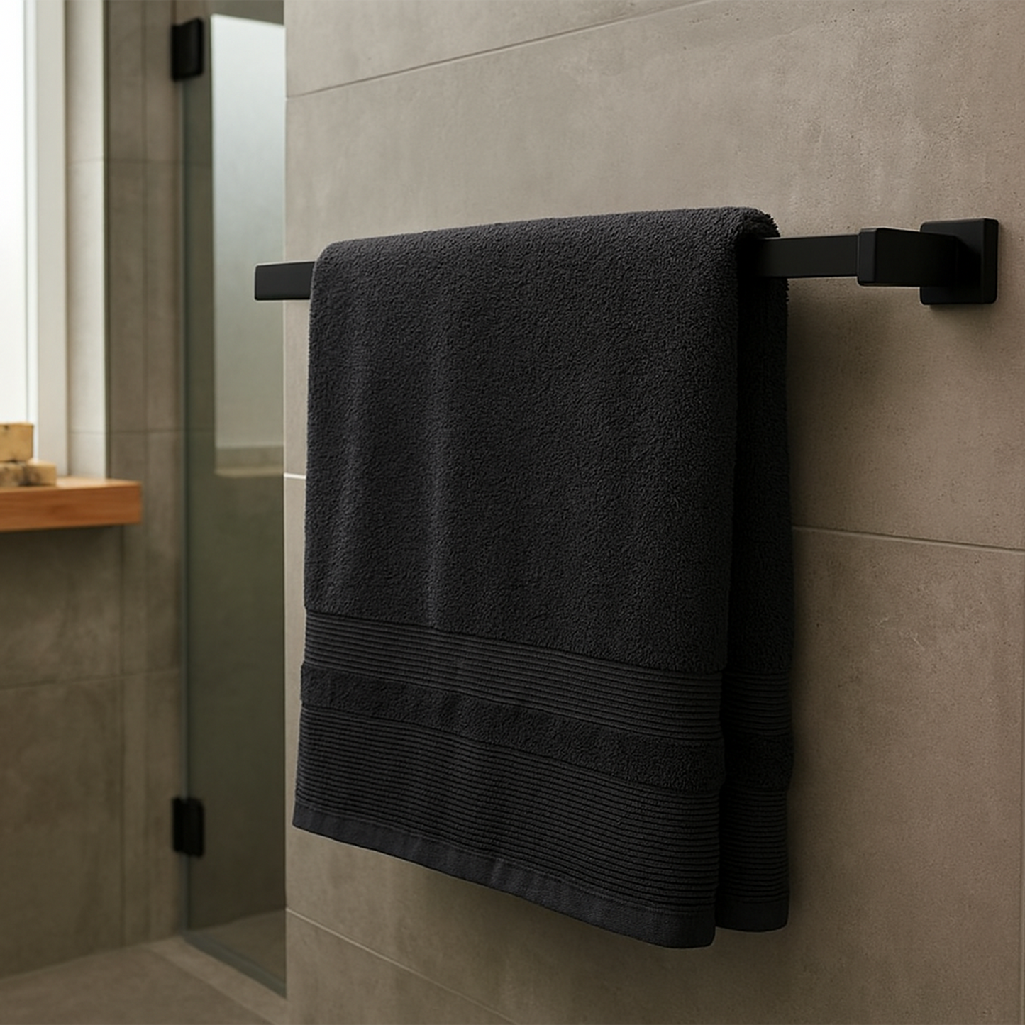 TERRY TOWEL 100X150 EGYPTION GSM 600 DARK GREY