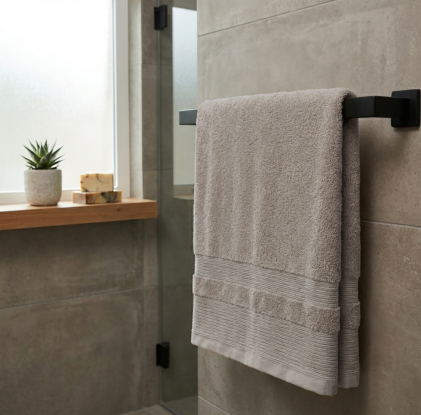 TERRY TOWEL 70X140 EGYPTION GSM 600 LIGHT GREY