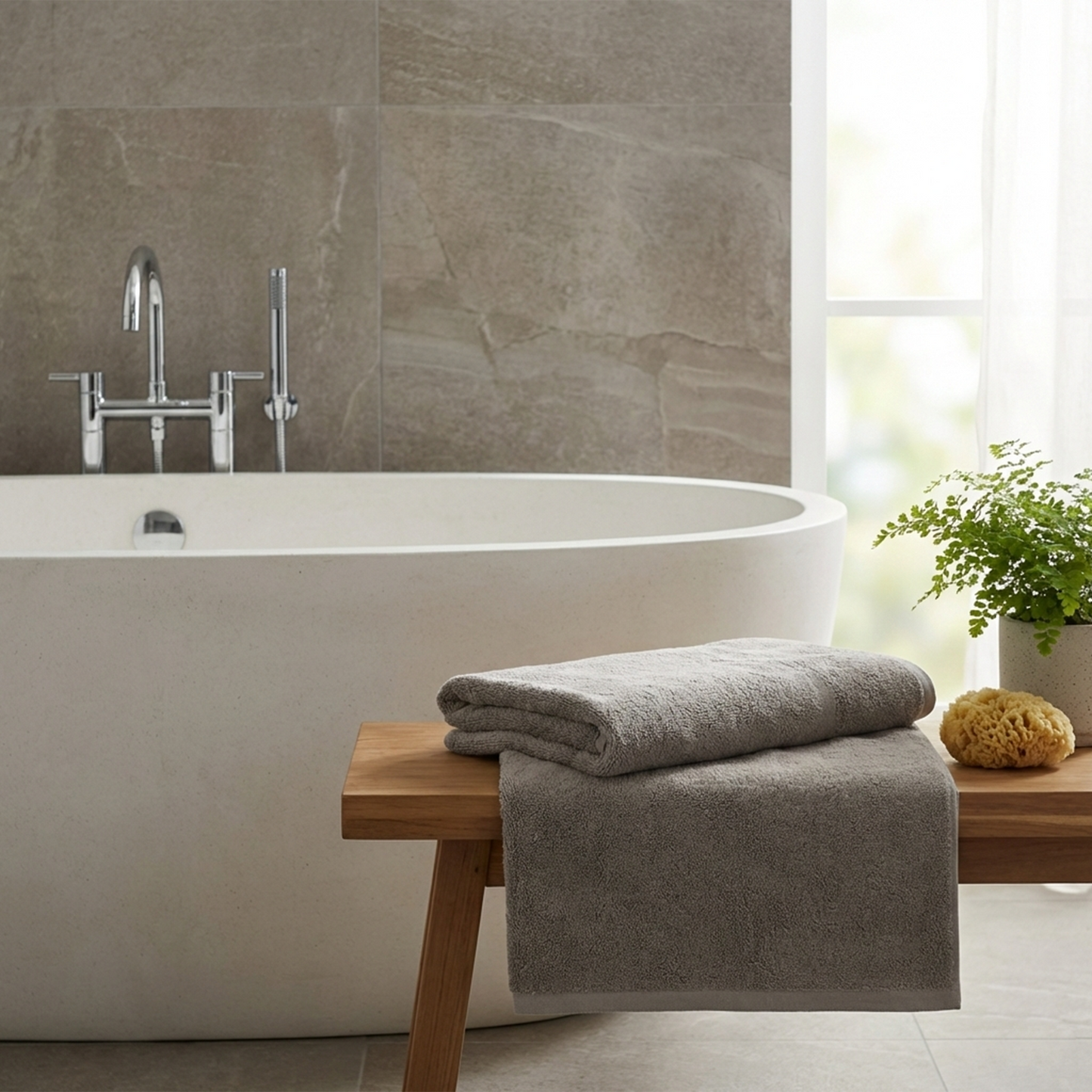 Frotē dvielis 100×180 kokvilna 800gsm gaiši pelēks