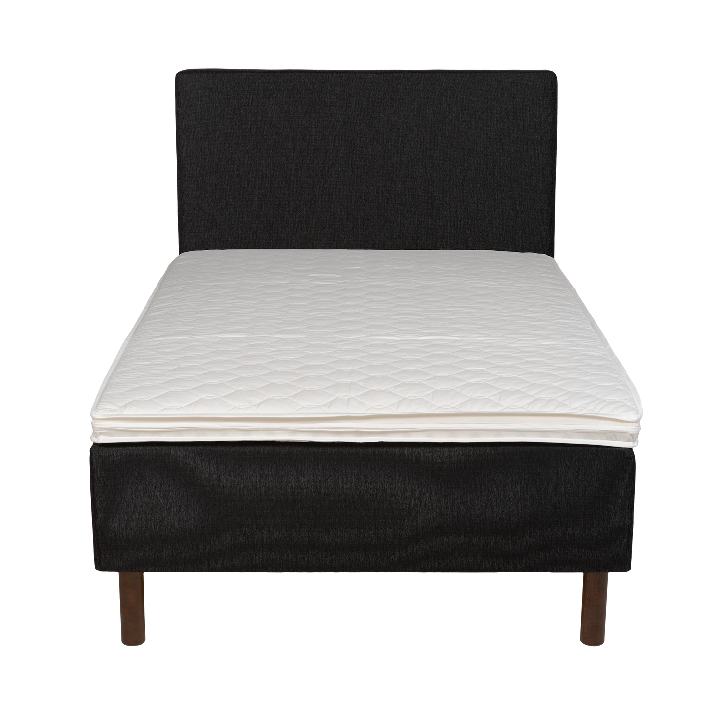 Frame bed Rahu 120x200 grey with headboard