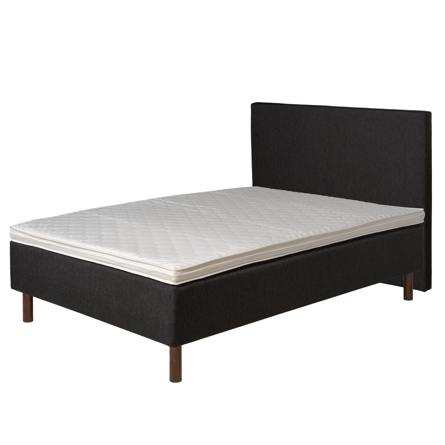 Frame bed Rahu 140x200 grey with headboard
