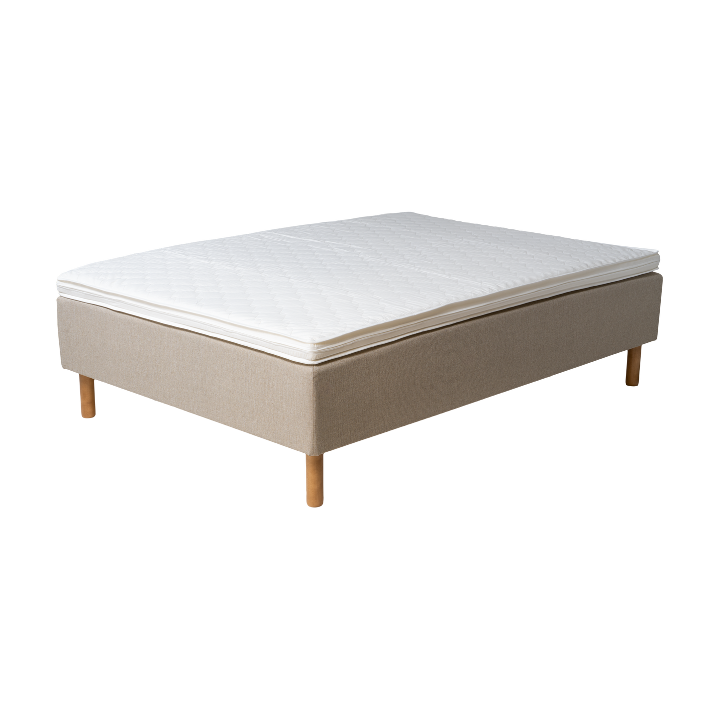 Frame bed Rahu 140x200 beige