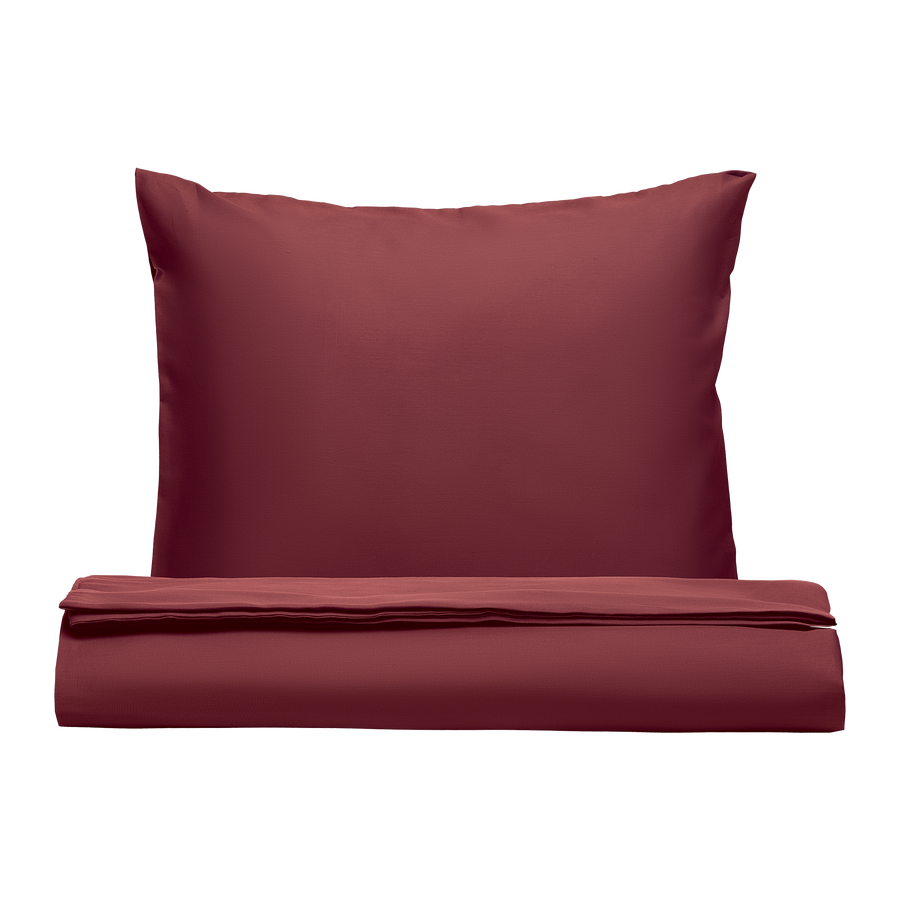 PHB Silky Satin siidjas voodipesukomplekt Ruby Wine 150x210/50x60