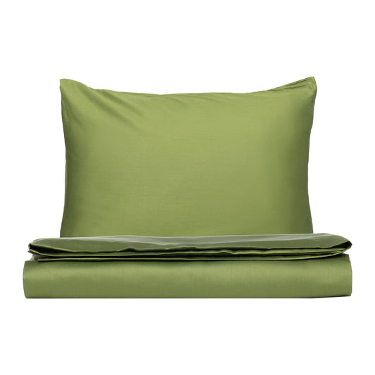 PHB Silky Satin voodipesukomplekt iguaaniroheline 150x210/50x60