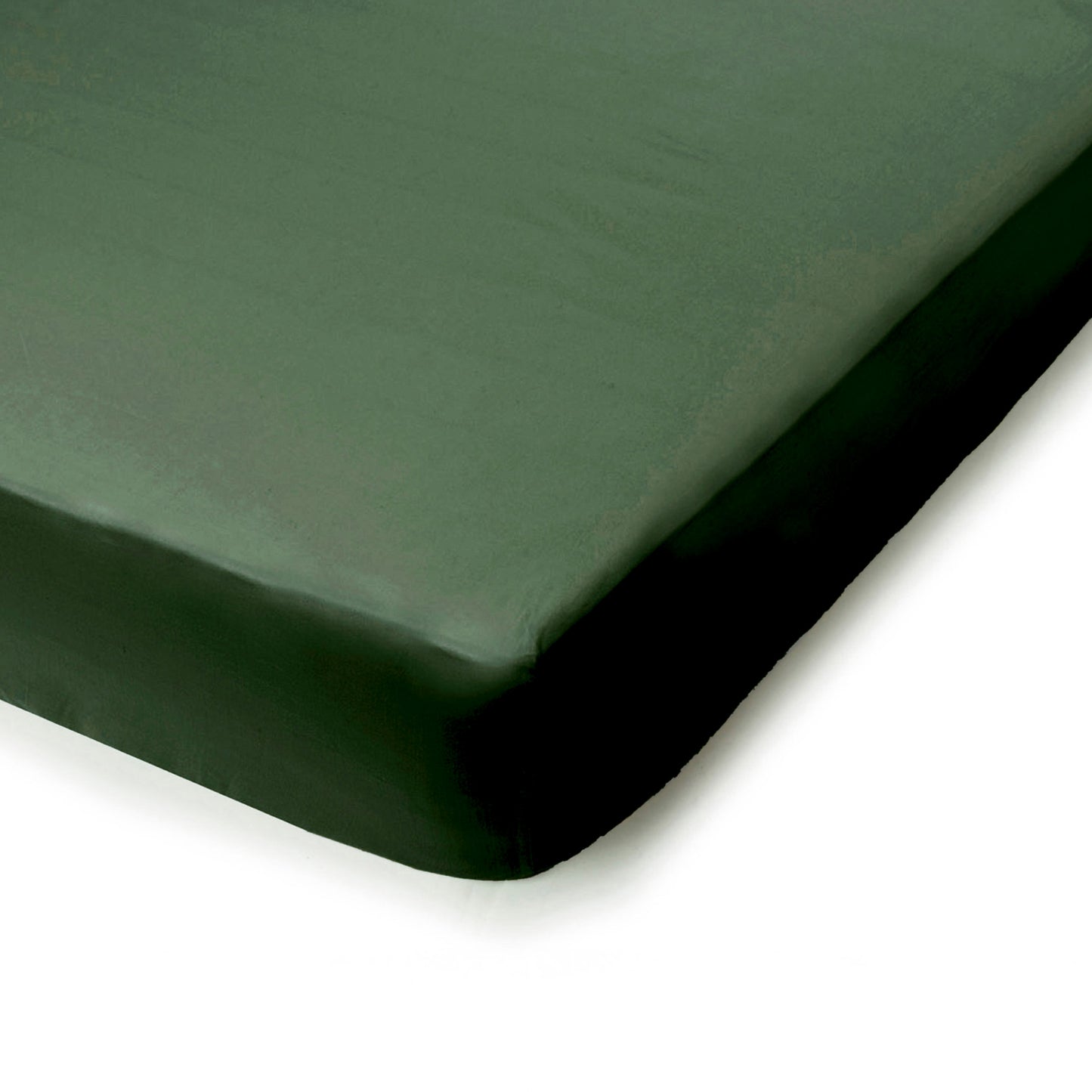 PHB Silky Satin kummiga voodilina Dark Green 160x200x25