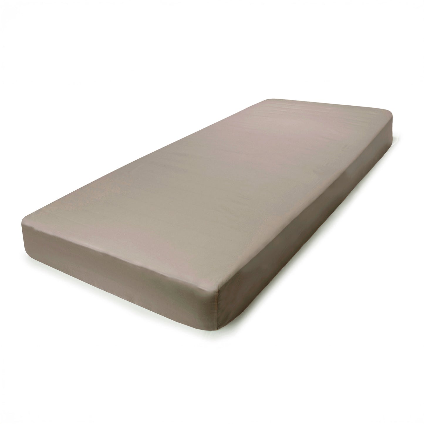 PHB Silky Satin Fitted Sheet Silver Grey 180x200x25