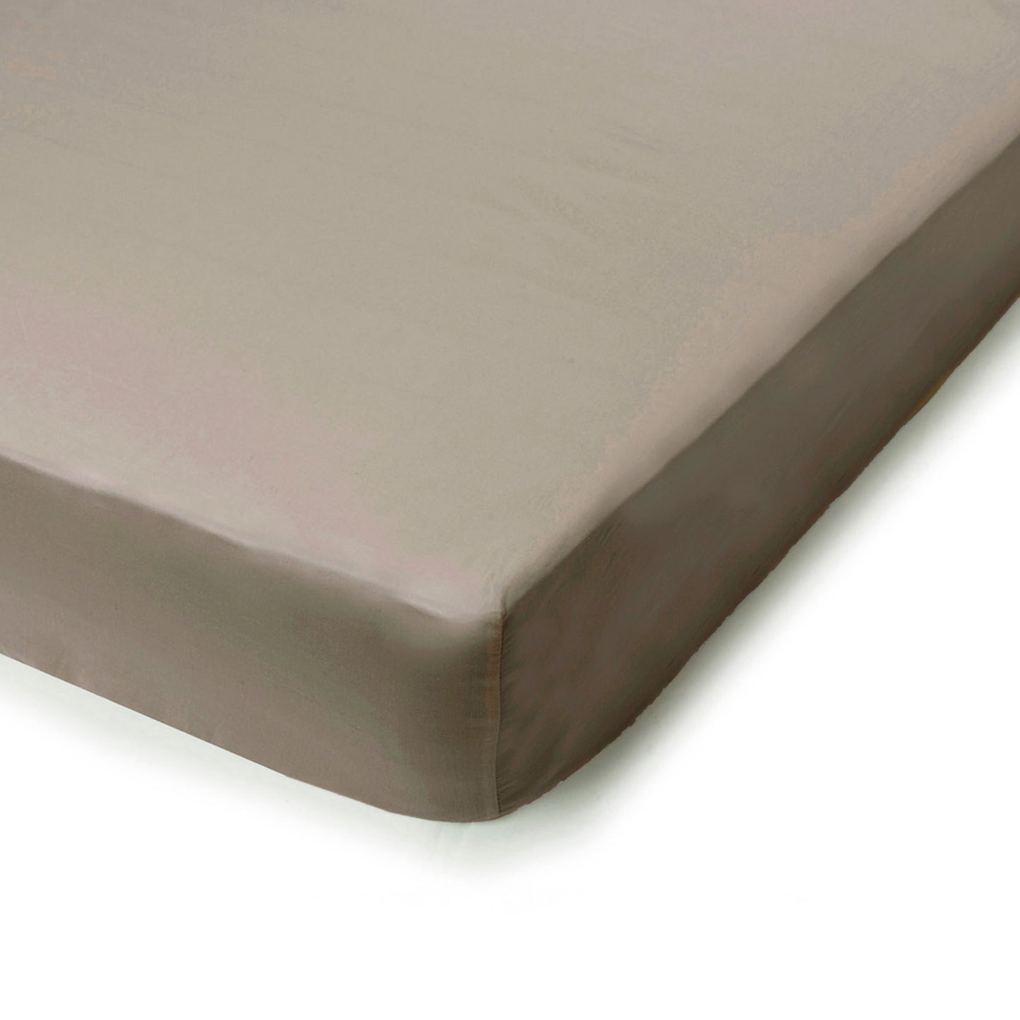 PHB Silky Satin Fitted Sheet Silver Grey 180x200x25