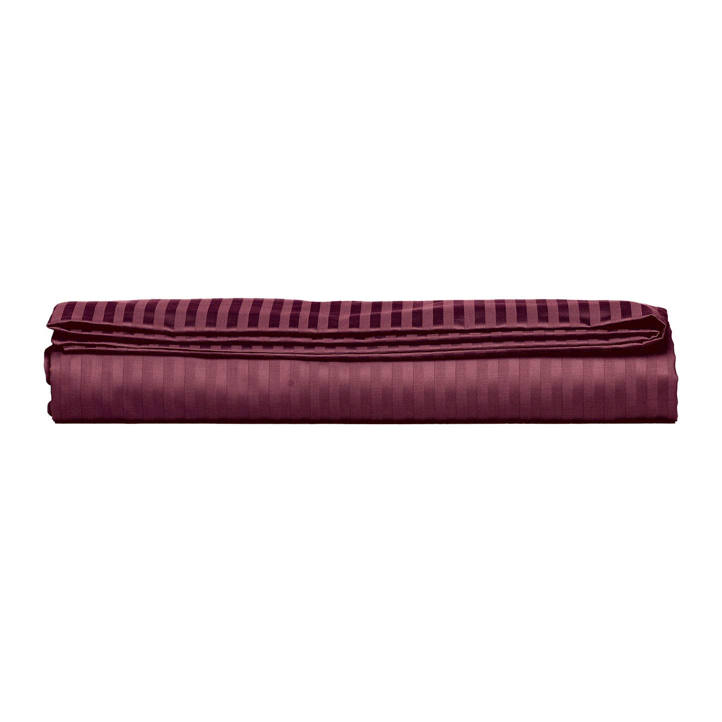PHB Silky Satin Bed sheet Striped Burgundy 150x240