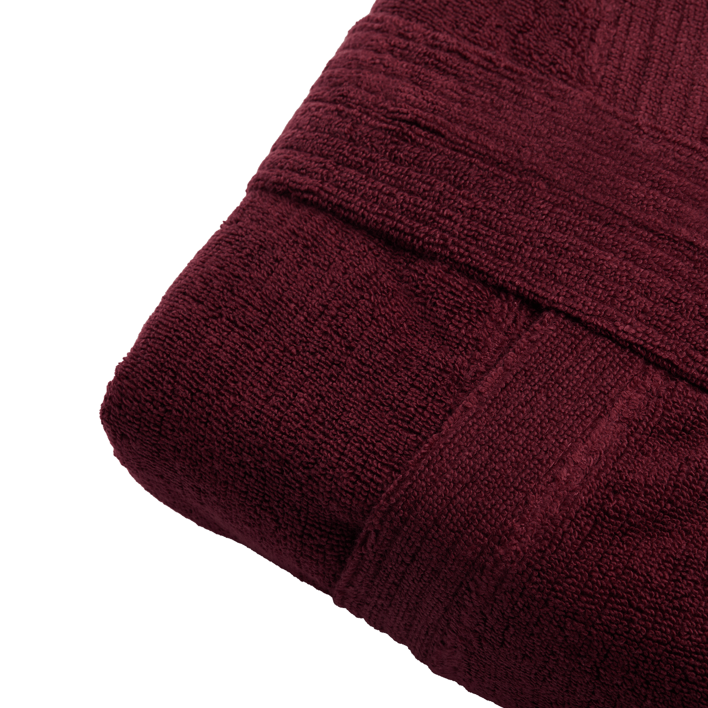 Bathrobe M/L, 100% cotton, bordeaux red