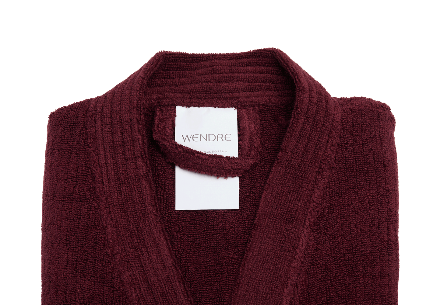 Bathrobe XL/XXL, 100% cotton, bordeaux red