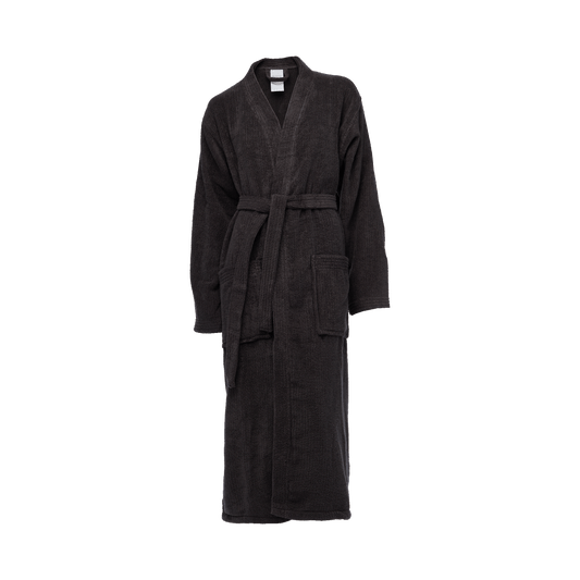 Bathrobe XL/XXL, 100% cotton, grey